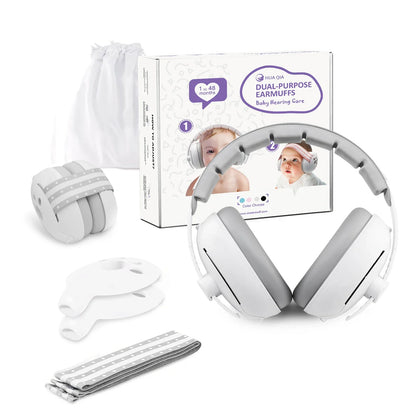 Baby Noise Reduction Earmuffs – Hearing Protection Headphones for Infants & Toddlers | Adjustable, Comfortable & Lightweight | Protects Against Loud Sounds & Improves Sleep