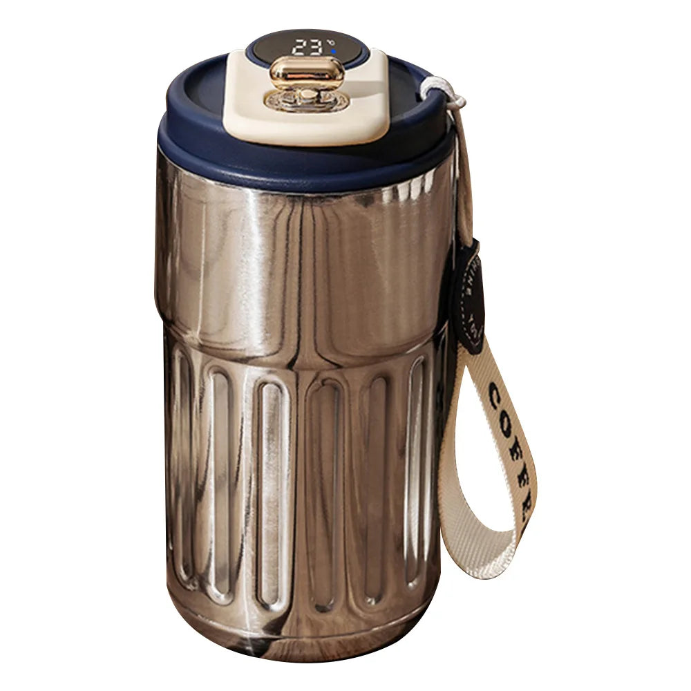 Coffee Mug Hot & Cold Smart Thermos  LED Display, Leak-Proof 316 Stainless Steel Vacuum Flask