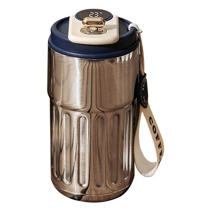 Coffee Mug Hot & Cold Smart Thermos  LED Display, Leak-Proof 316 Stainless Steel Vacuum Flask