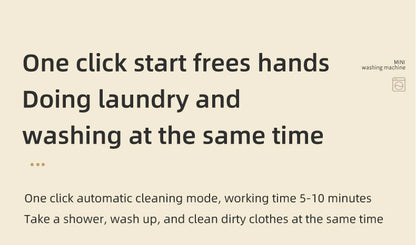 Wireless washing machine portable underwear cleaner 1L mini Socks Washing Machine Dehydratable Laundry Bucket