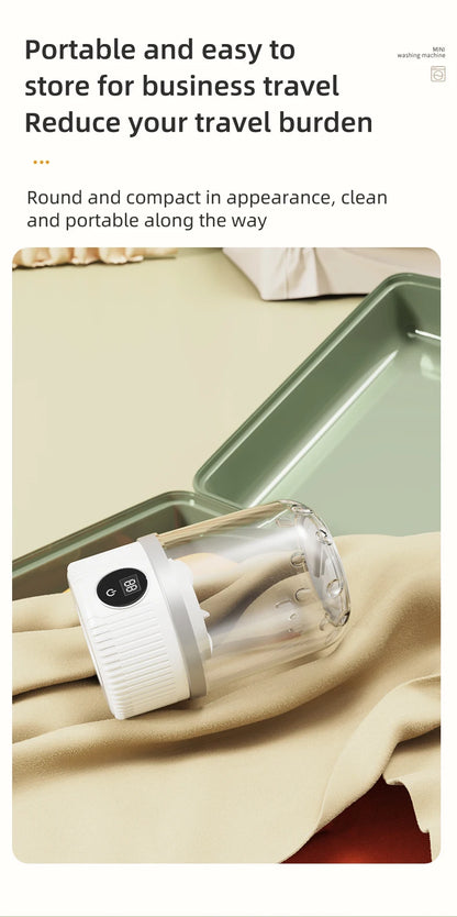 Wireless washing machine portable underwear cleaner 1L mini Socks Washing Machine Dehydratable Laundry Bucket