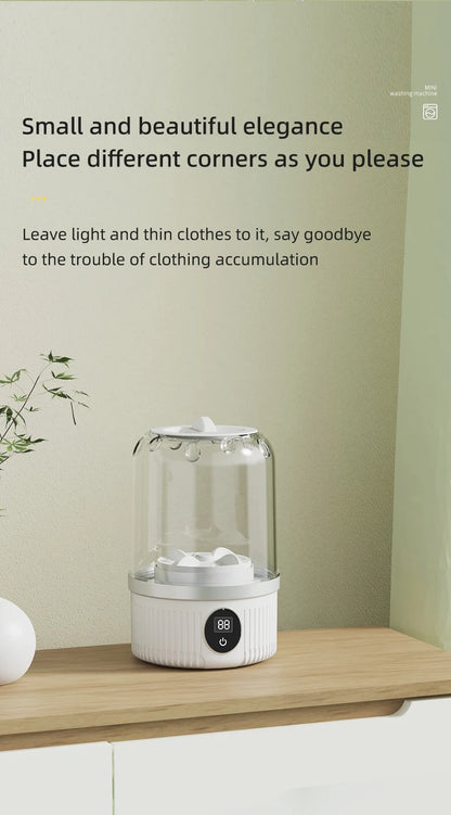 Wireless washing machine portable underwear cleaner 1L mini Socks Washing Machine Dehydratable Laundry Bucket