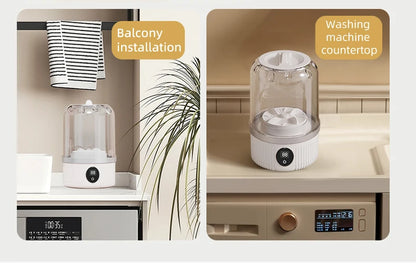 Wireless washing machine portable underwear cleaner 1L mini Socks Washing Machine Dehydratable Laundry Bucket