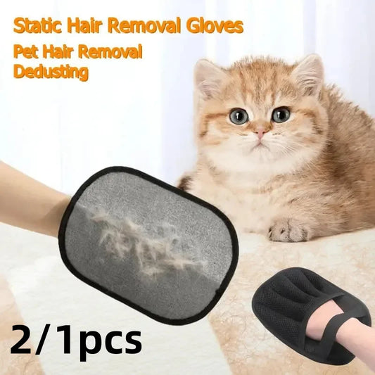 Buy More, Save More – Pet Hair Removal & Grooming Gloves – Reusable Double-Sided Static Remover for Pet Fur on Carpets, Furniture & Clothes