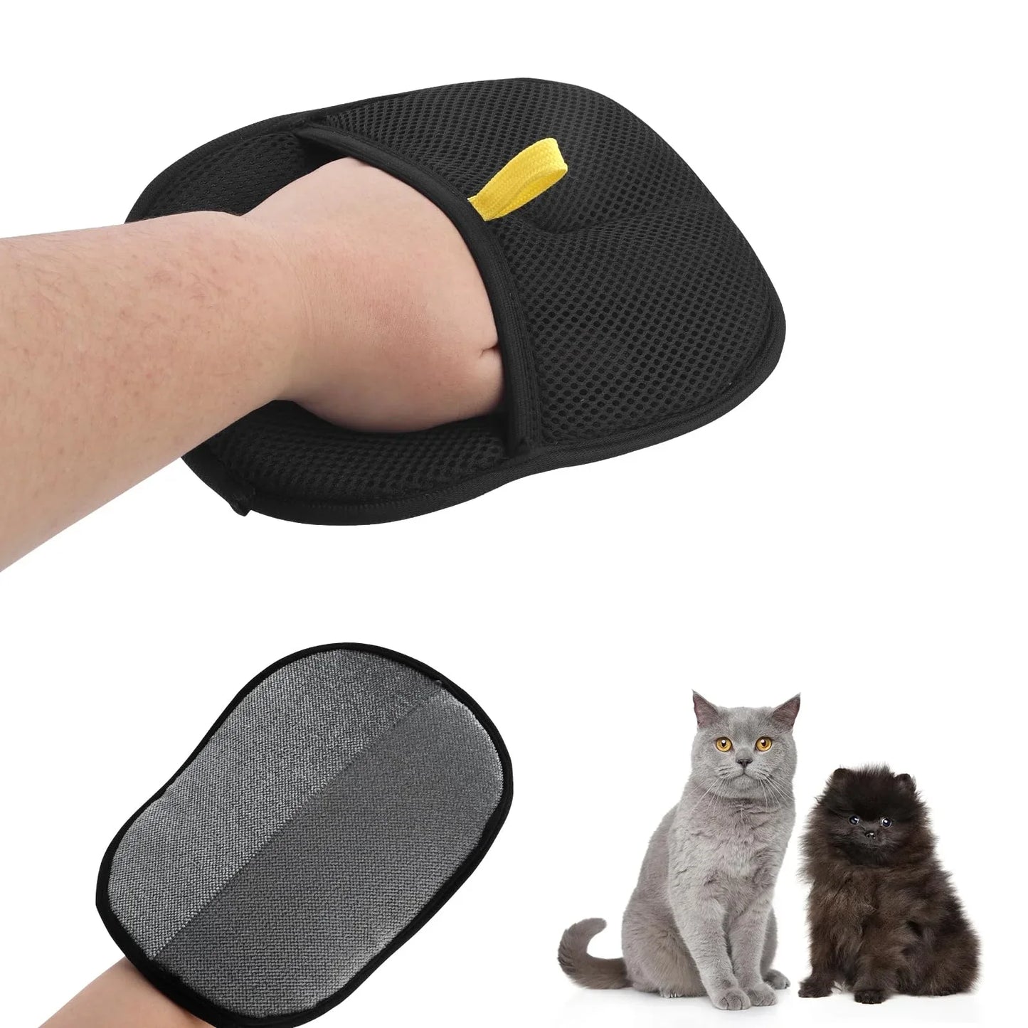 Buy More, Save More – Pet Hair Removal & Grooming Gloves – Reusable Double-Sided Static Remover for Pet Fur on Carpets, Furniture & Clothes