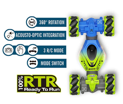 Gesture RC Car, 2.4GHz 4WD Gesture Sensing RC Stunt Car Toys for 6-12 Years Old Boys Girls, Hand Controlled Remote Drift Twist Offroad 360° Rotation with Lights Music for Birthday Gifts