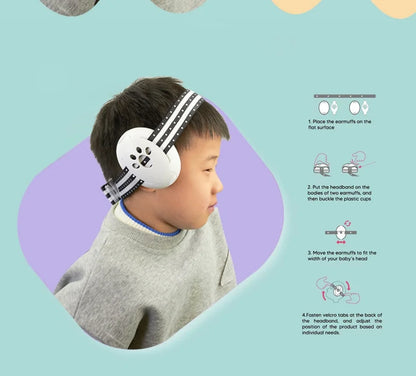 Baby Noise Reduction Earmuffs – Hearing Protection Headphones for Infants & Toddlers | Adjustable, Comfortable & Lightweight | Protects Against Loud Sounds & Improves Sleep