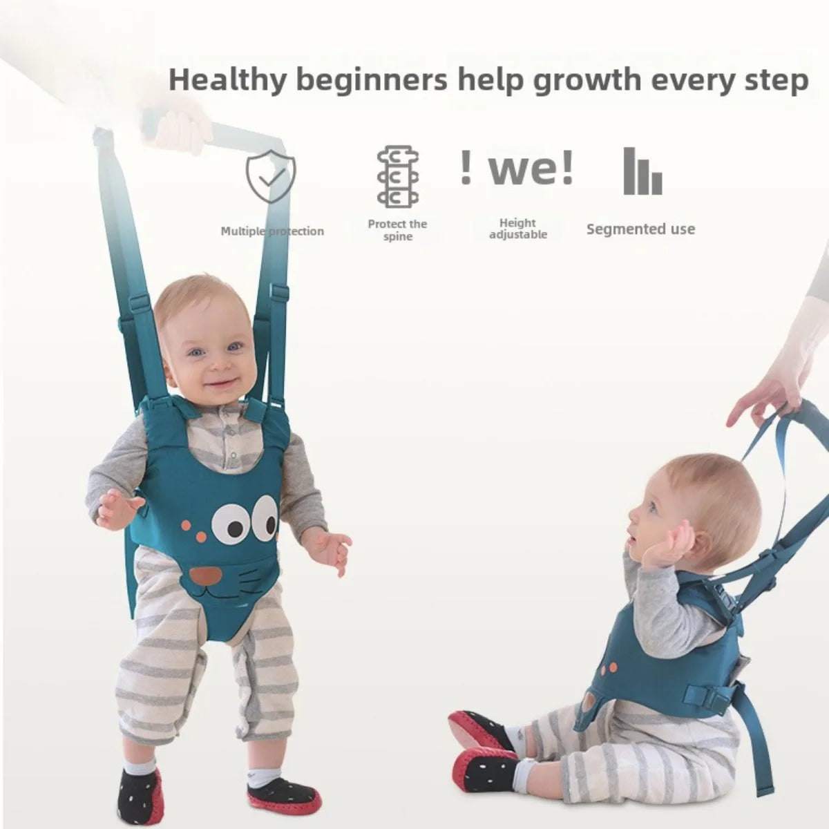 Toddler Baby Walker Care Activity Learn Walking Harness Walker for Kid Safety Rein Portable Baby Accessories Belt for 7-24 Month