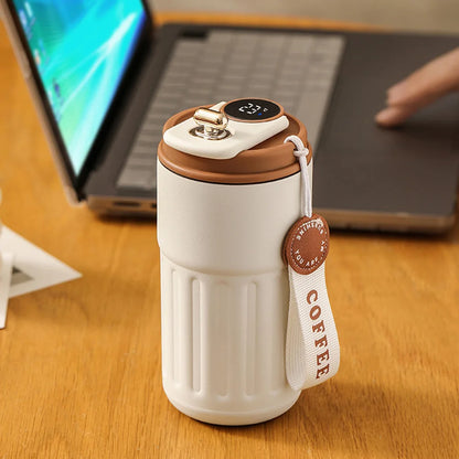 Coffee Mug Hot & Cold Smart Thermos  LED Display, Leak-Proof 316 Stainless Steel Vacuum Flask